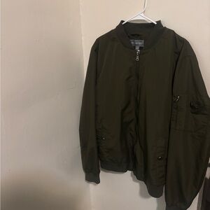 Michael Kors Dark Green Bomber Jacket